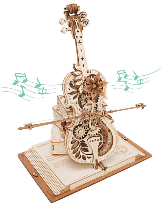 Trendy Magic Cello Mechanical Music Box Puzzle