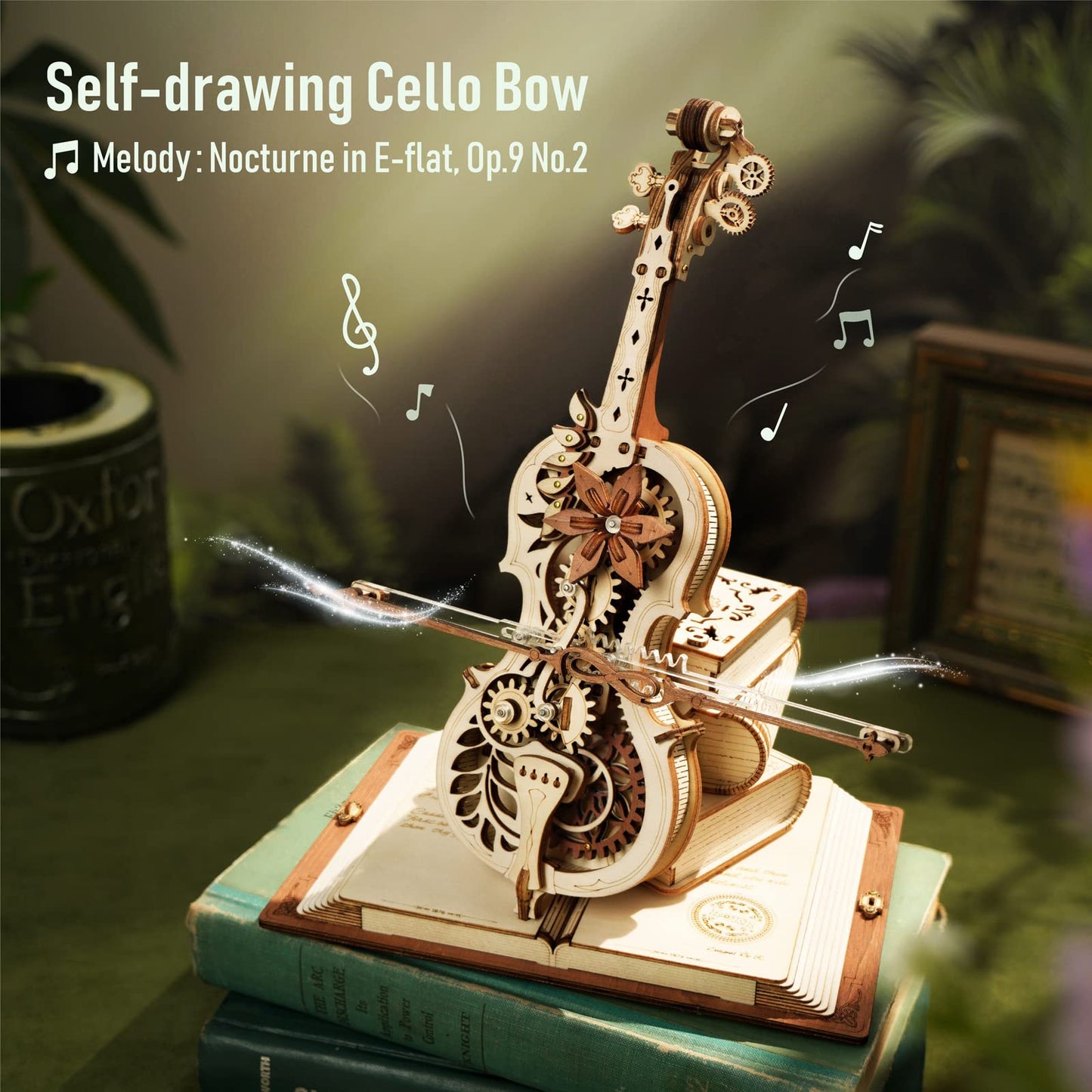 Trendy Magic Cello Mechanical Music Box Puzzle