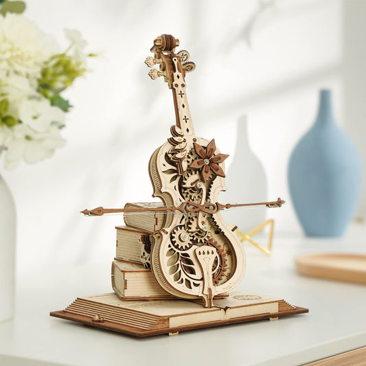 Trendy Magic Cello Mechanical Music Box Puzzle