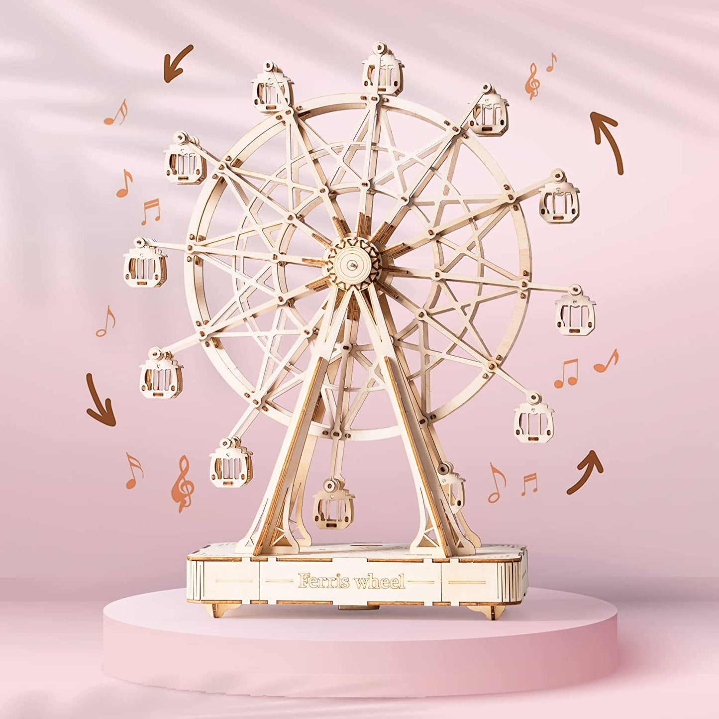 Trendy Spinning Ferris Wheel Wooden Puzzle